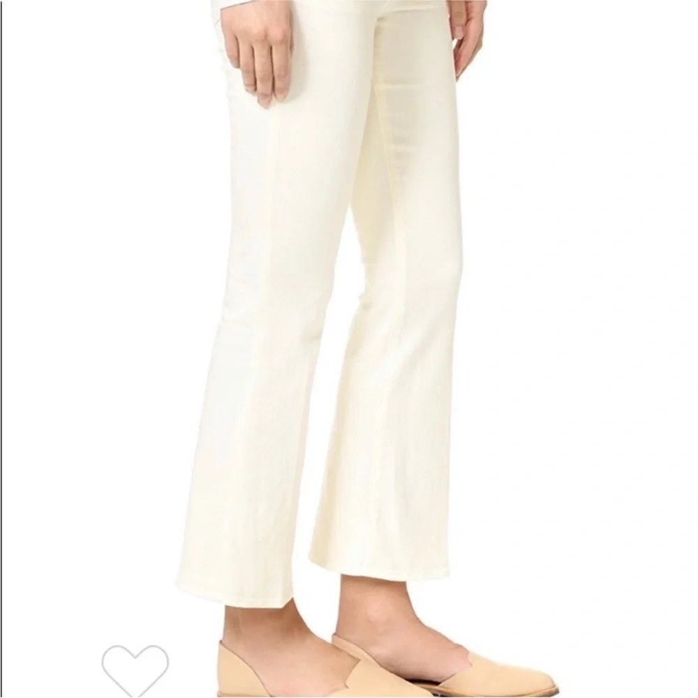 Frame Women’s Inez & Vinoodh Flared Ivory Jeans Size 27 - Picture 4 of 10